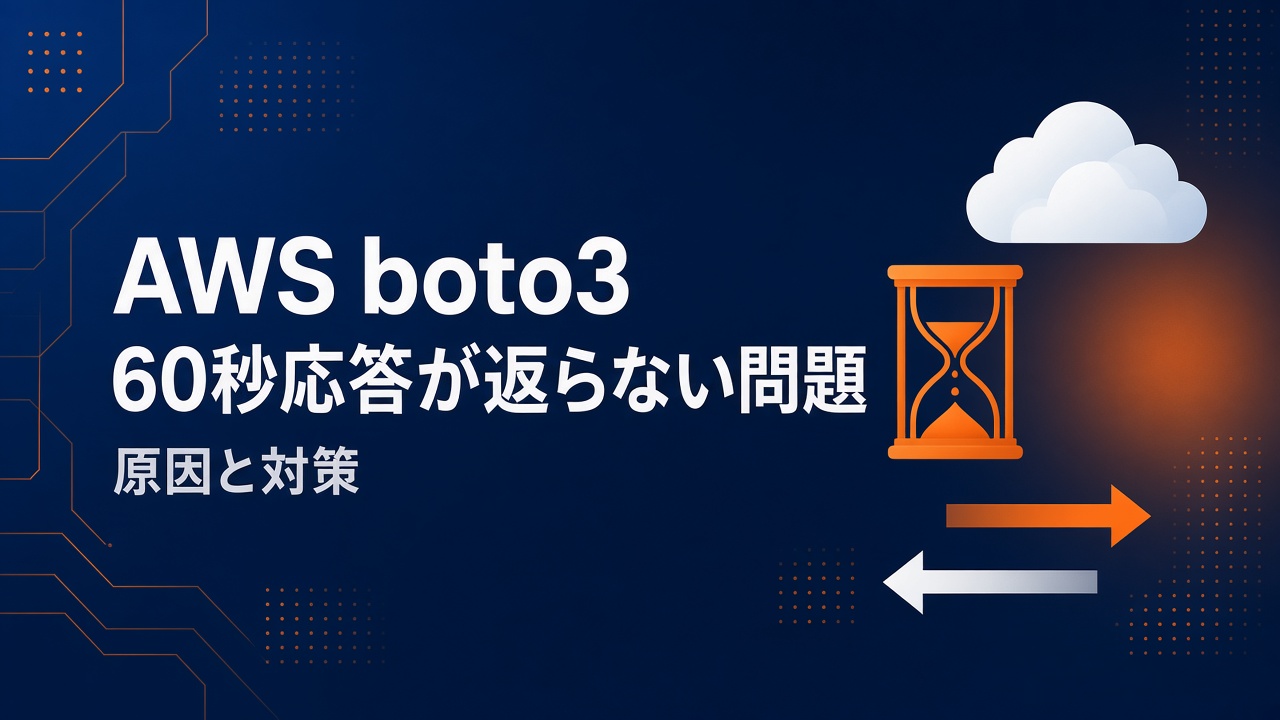 AWS boto3からまれに60秒応答が返ってこない問題の原因と対策