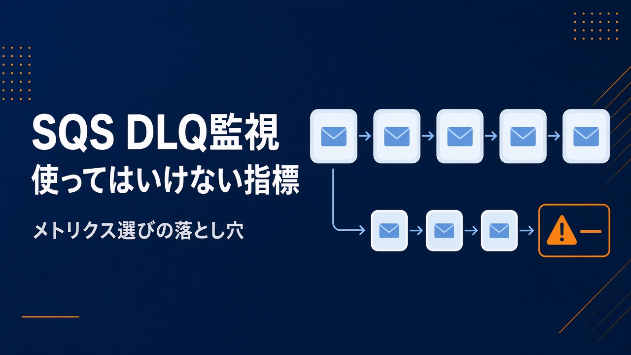 SQSのDLQ監視でNumberOfMessagesSentを使ってはいけない理由