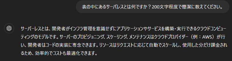 ChatGPTへの追加質問の例