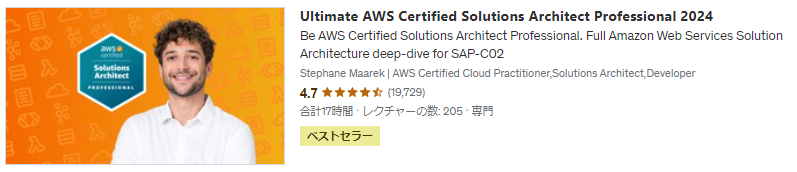 Ultimate AWS Certified Solutions Architect Professional詳細