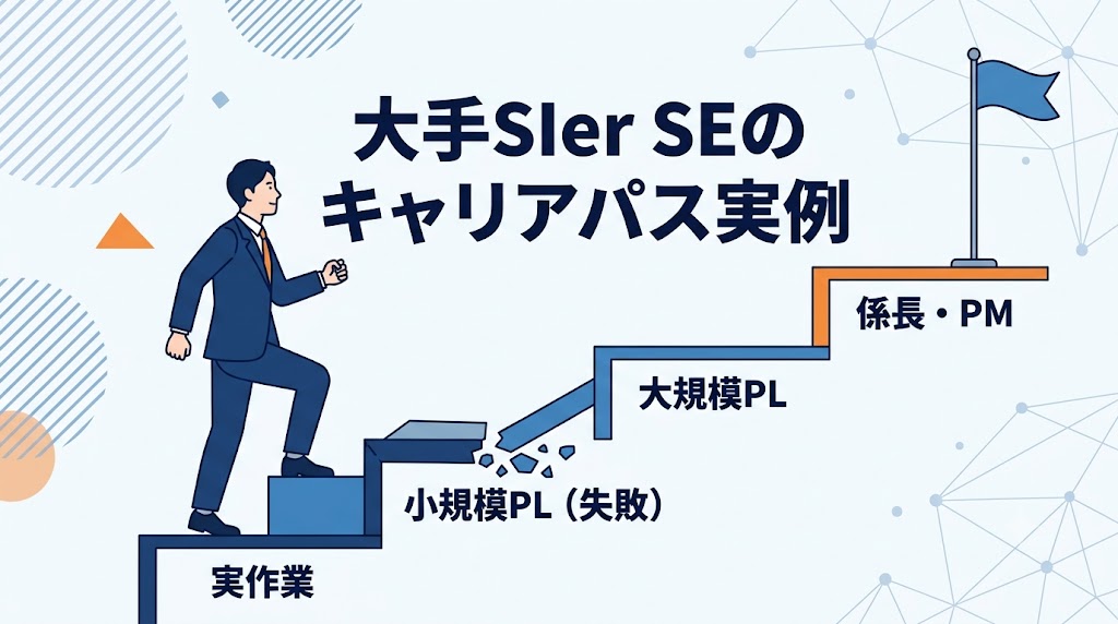大手SIerのSEのキャリアパス実例(実作業からPL・PMへ)