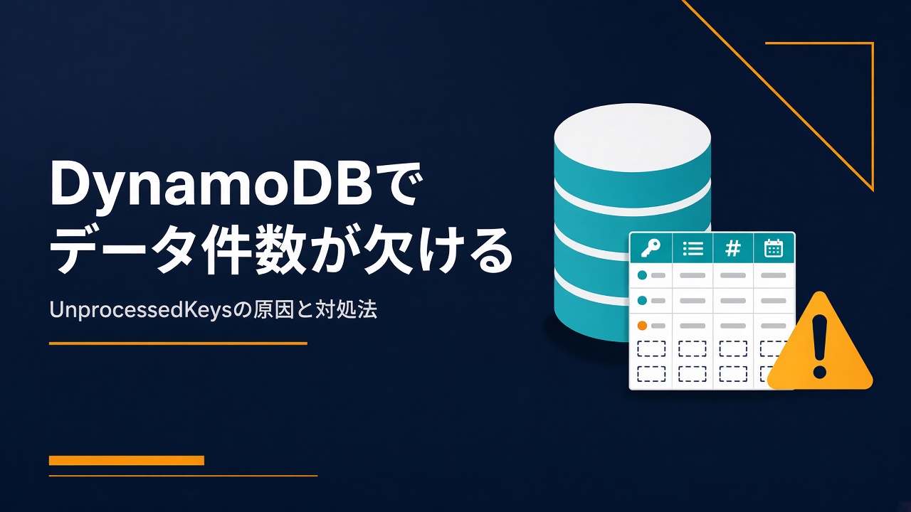 AWS DynamoDB batch_get_itemでデータ件数が欠ける現象（UnprocessedKeys）の原因と対処法