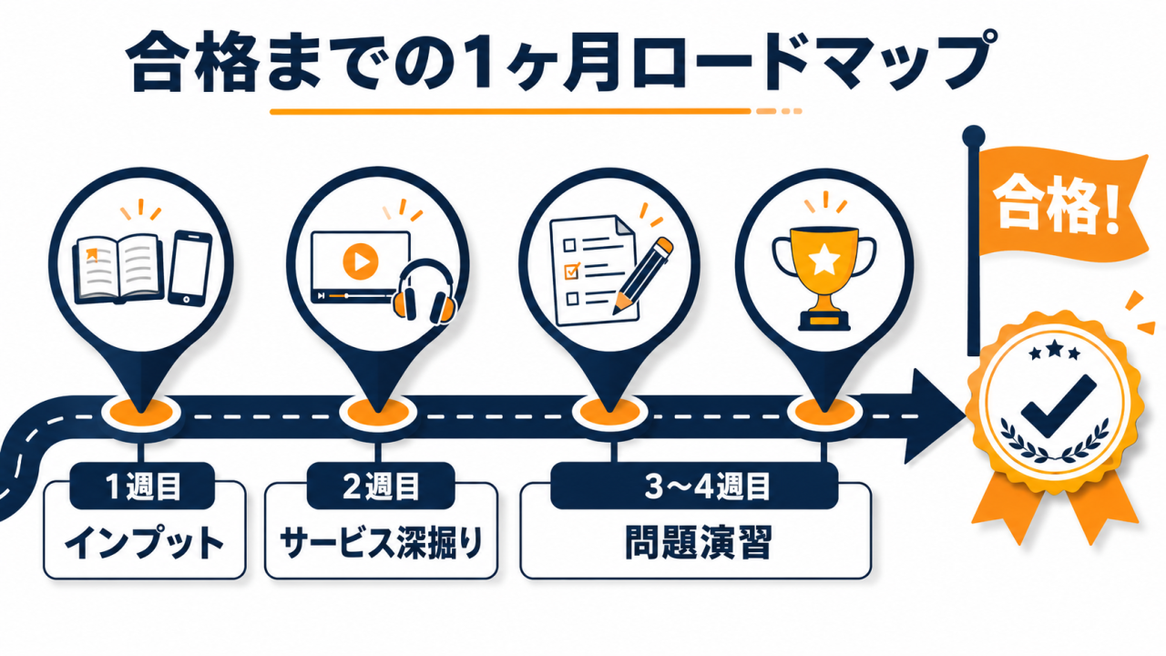 合格までの1ヶ月ロードマップ