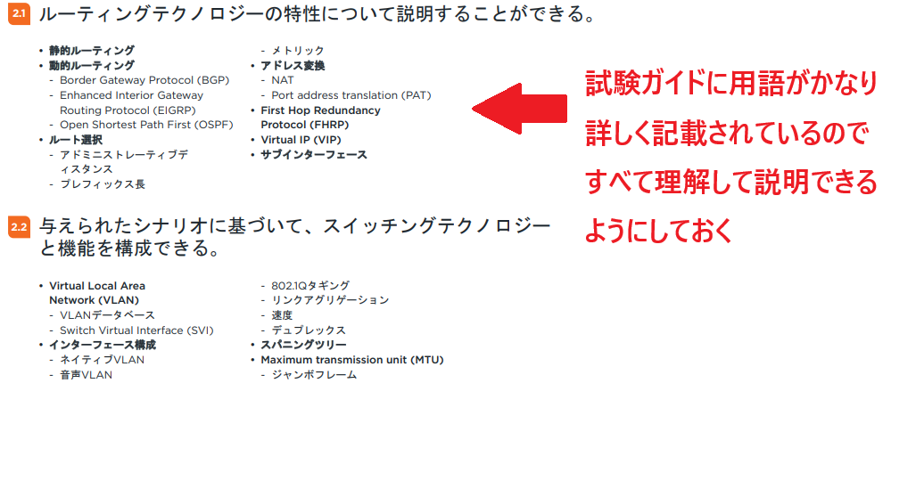 CompTIA Network+公式試験ガイド(用語が詳しく記載されている)