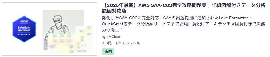 【2025年最新】AWS SAA-C03完全攻略問題集｜詳細図解付きデータ分析範囲対応版