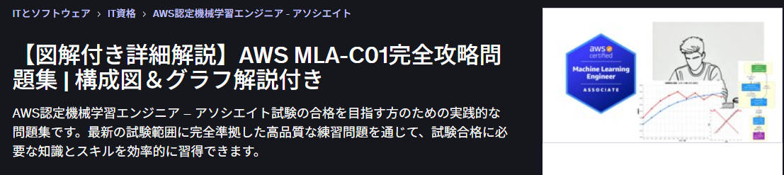 【図解付き詳細解説】AWS MLA-C01完全攻略問題集 | 構成図＆グラフ解説付き