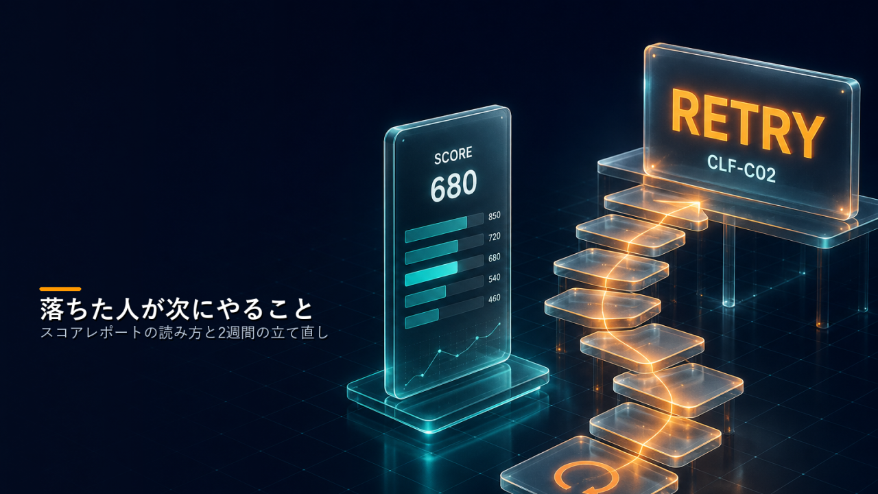 スコアレポートの読み方と2週間の立て直し